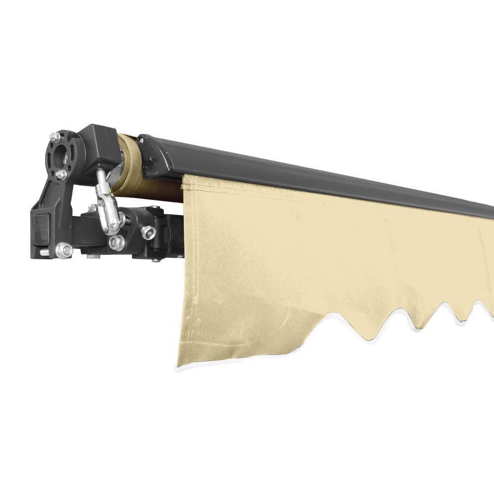 Retractable Home Patio Awning | Deck Canopy |UV Protection Sunshade | Manual Black Frame | Upgraded 2024