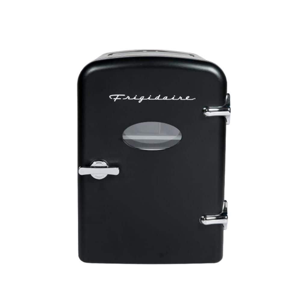 Frigidaire, 6 Can/4L Mini Personal Retro Fridge Cooler, EFMIS229, Black