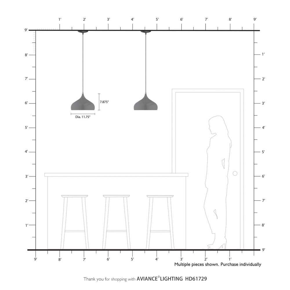 Livex Lighting Amador 1 - Light Pendant in  Shiny Black