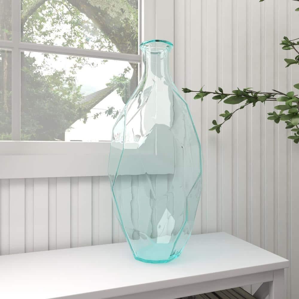 DecMode 23" Spanish Recycled Glass Vase