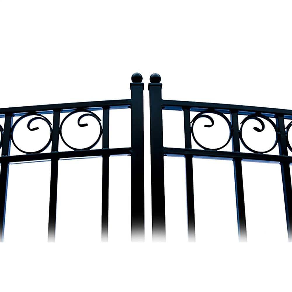ALEKO Automated Steel Dual Swing Driveway Gate and Gate Opener Complete Kit – PARIS Style –ETL Listed