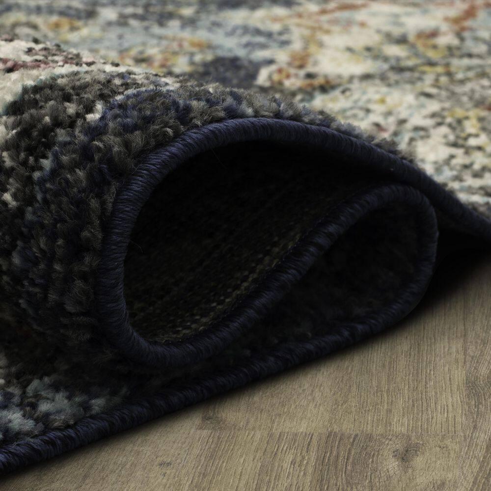 Dellen Blue 1 ft. 11 in. x 3 ft. Area Rug