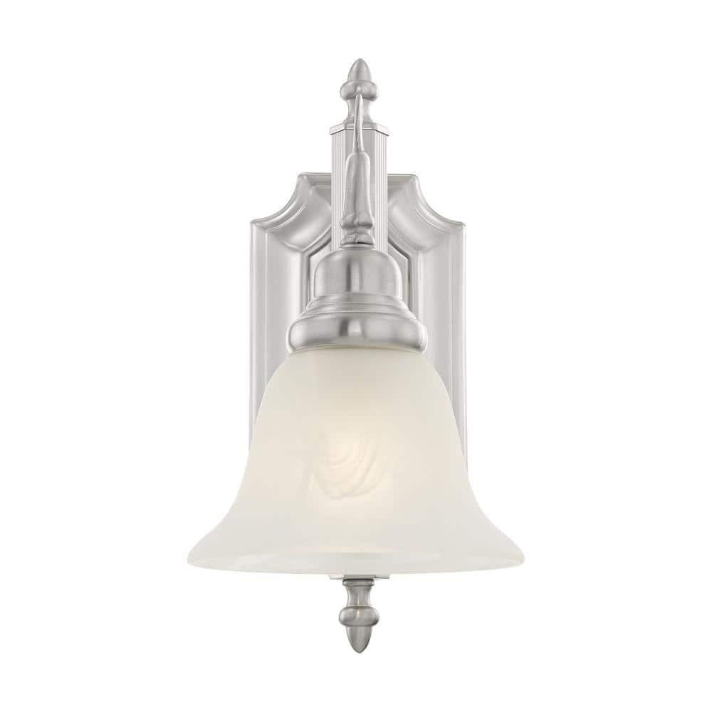 Livex Lighting French Regency 1 - Light Vanity in  Brushed Nickel