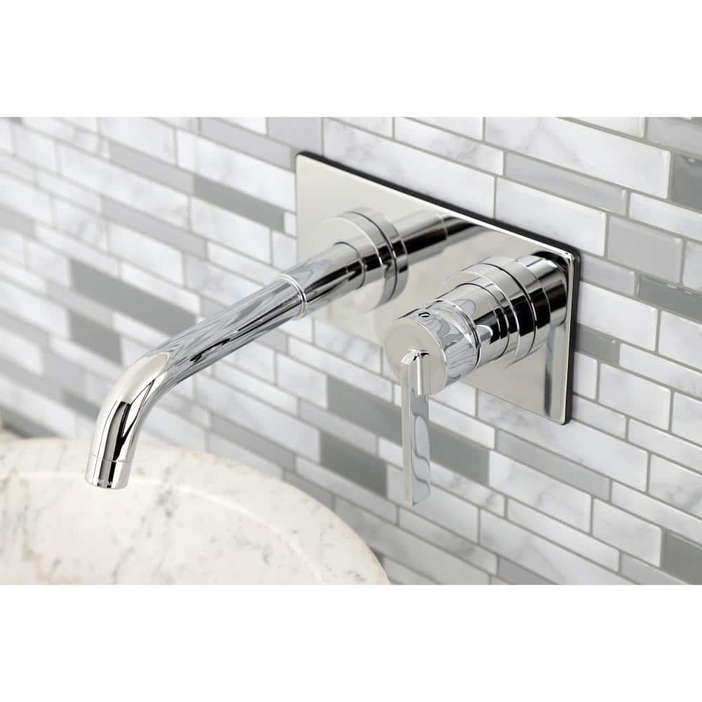 Kingston Brass KS8111CTL Single-Handle Wall Mount Bathroom Faucet, Polished Chrome