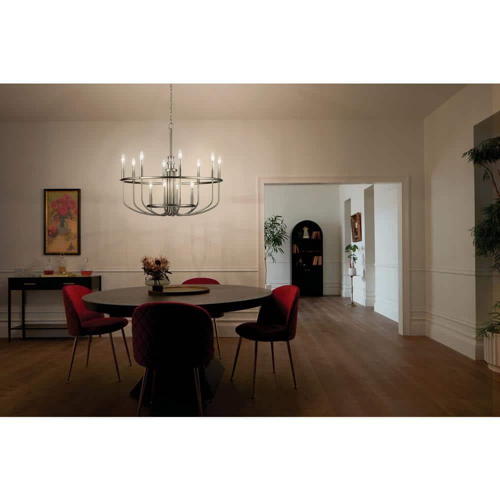 Kichler Lighting Capitol Hill 2 - Light Chandelier in  Brushed Nickel