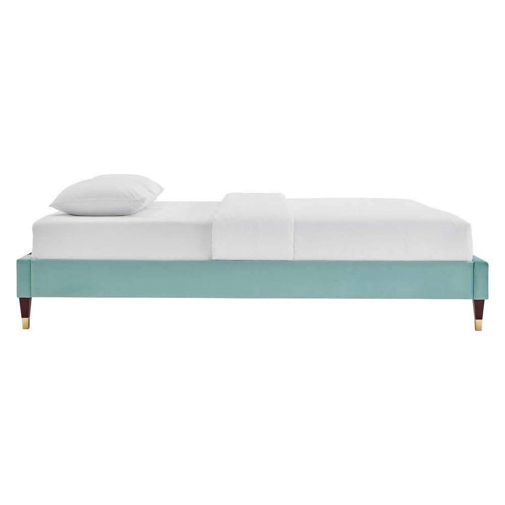 Modway Harlow Queen Performance Velvet Platform Bed Frame
