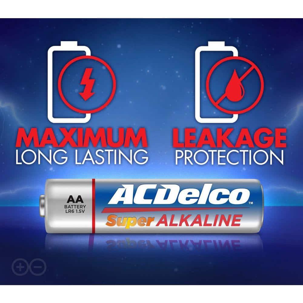 ACDelco AA Super Alkaline Batteries, 1.5 Volts, 24-Count