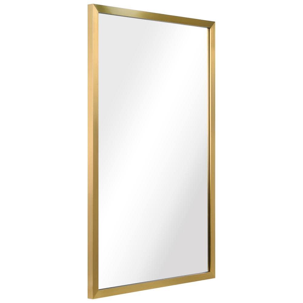 Empire Art Direct PSM-70107-2436 Contempo Brushed Gold Stainless Steel rectangular Wall Mirror