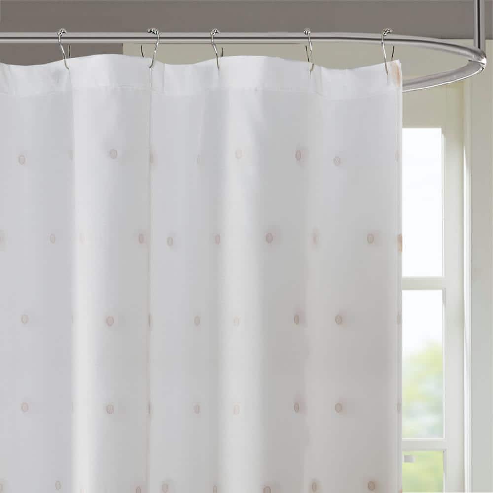 Madison Park Polka Dots Single Shower Curtain