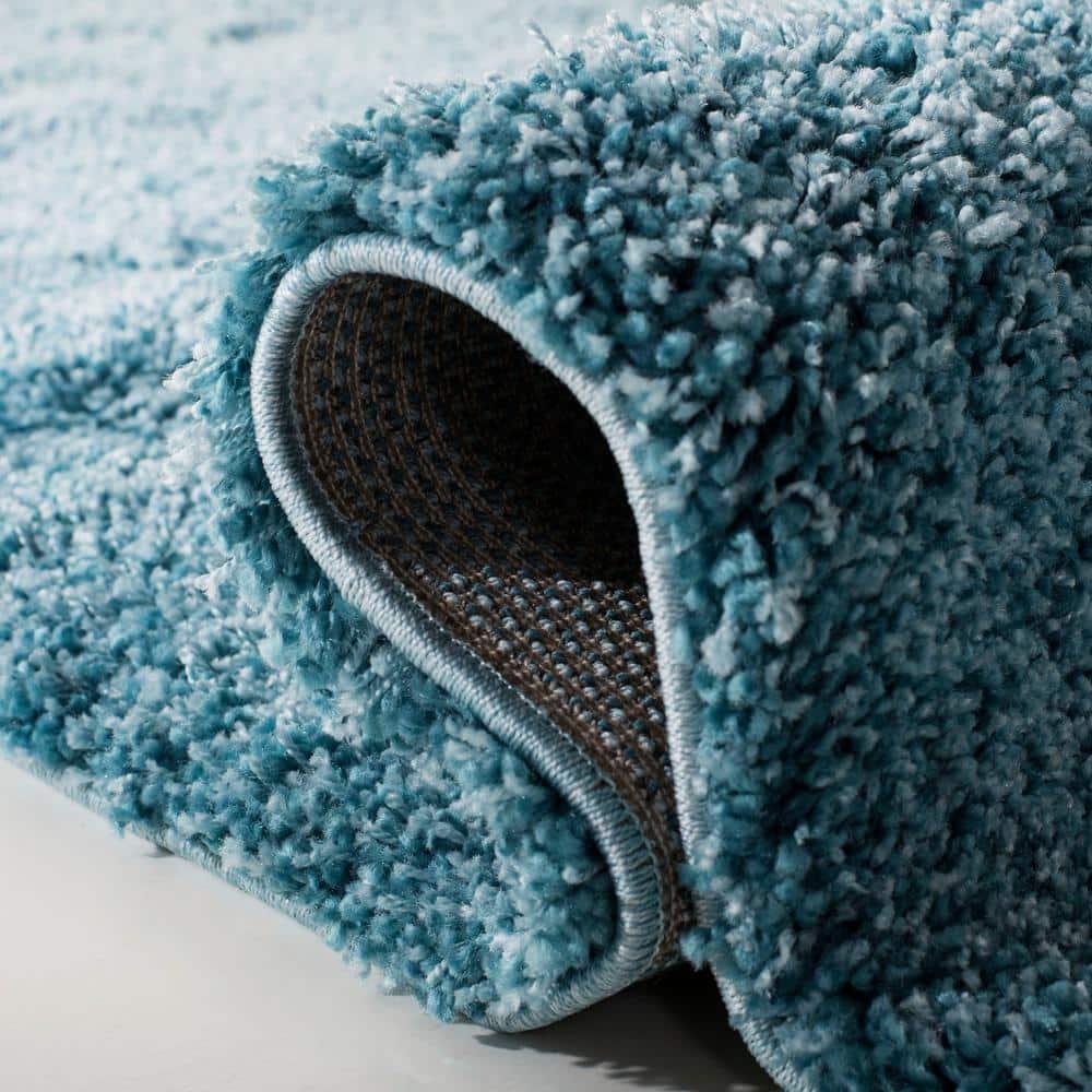 Shag SG151 Power Loomed Indoor Area Rug - Turquoise - 8'x10' - Safavieh.