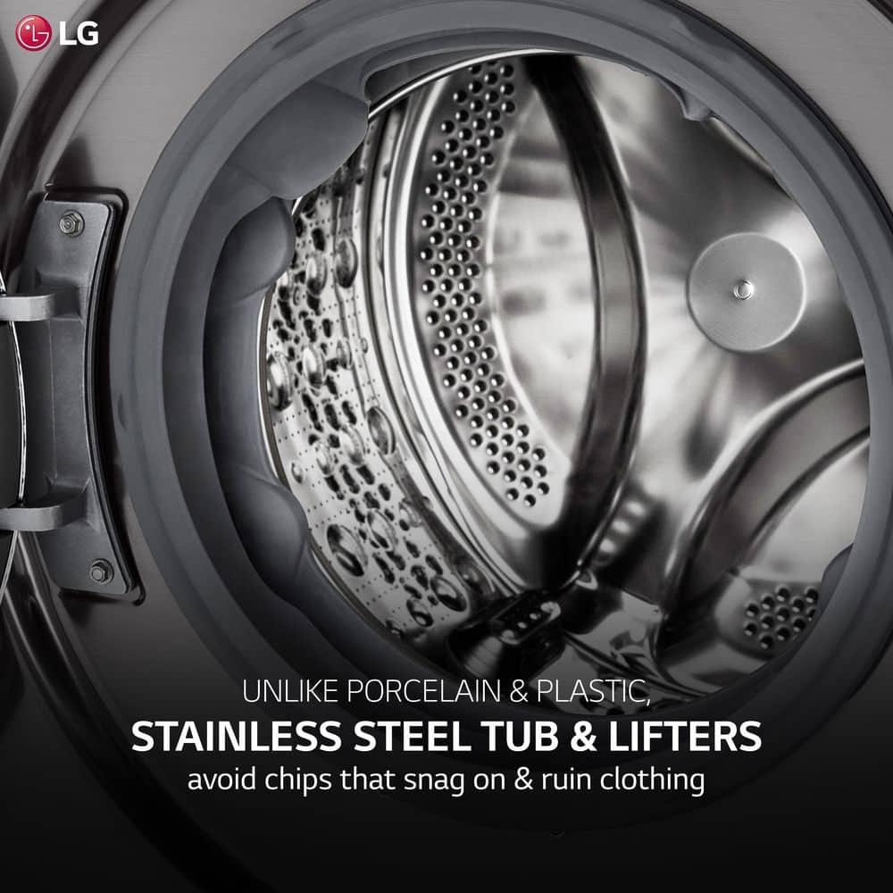 LG LG Smart Wi-Fi Enabled Compact Front Load All-In-One Washer/Dryer Combo with Built-In Intelligence, 2.4 cu. ft. WM3555HVA