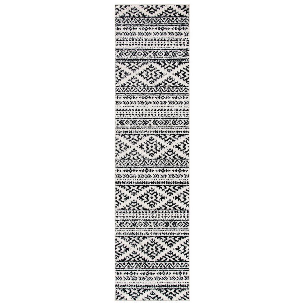 Tulum TUL272 Power Loomed Runner Rug - Ivory/Black - 2'x8' - Safavieh.