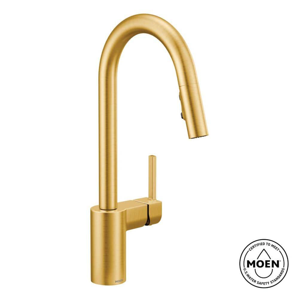 Moen Align One Handle Modern Kitchen Pulldown Faucet with Reflex and Power Clean Technology