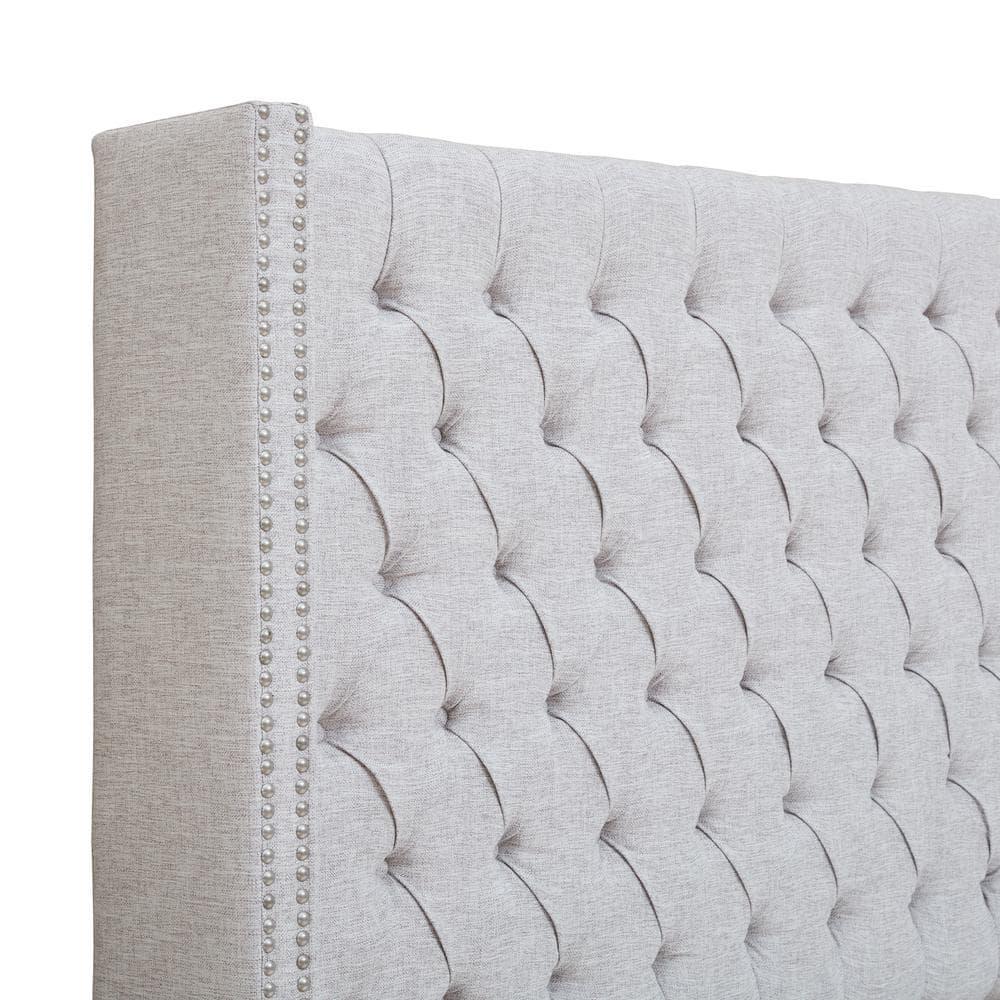 Amelia Upholstery Headboard Grey Queen