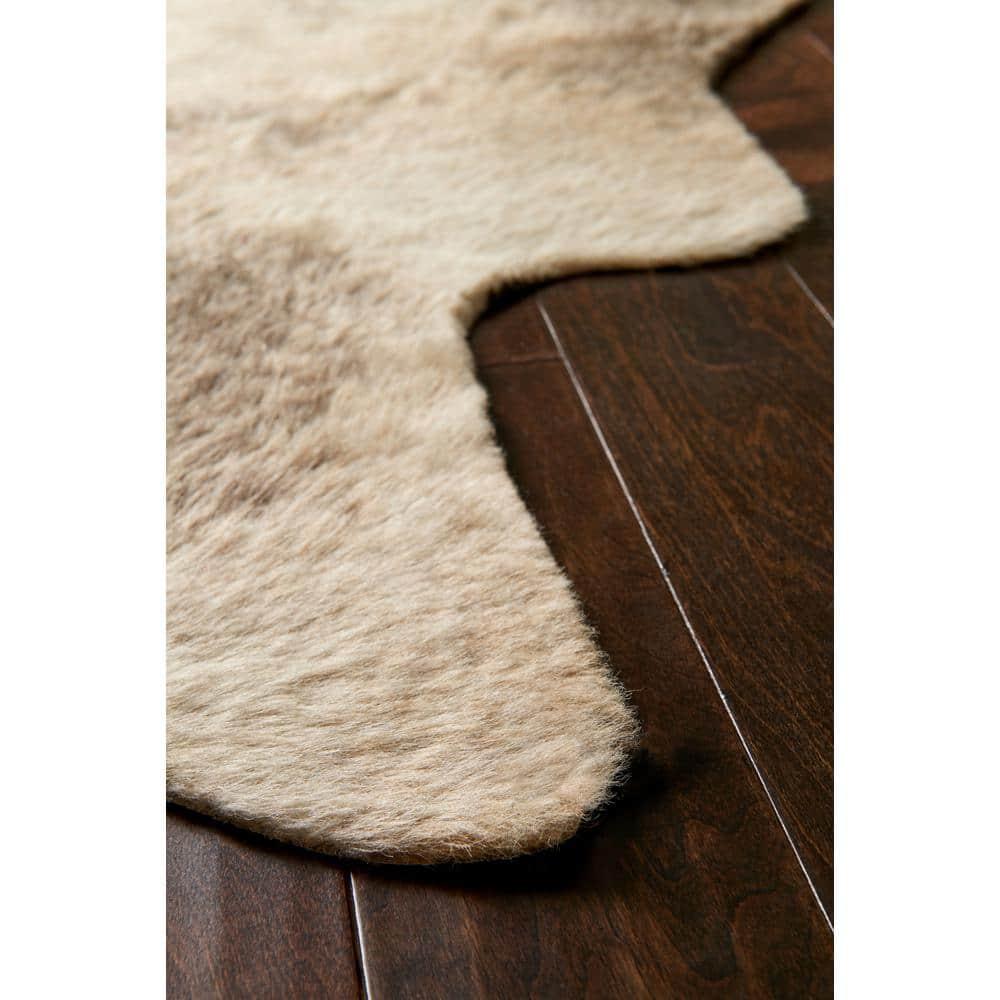 Loloi II Grand Canyon Faux Cowhide Beige / Ash Area Rug
