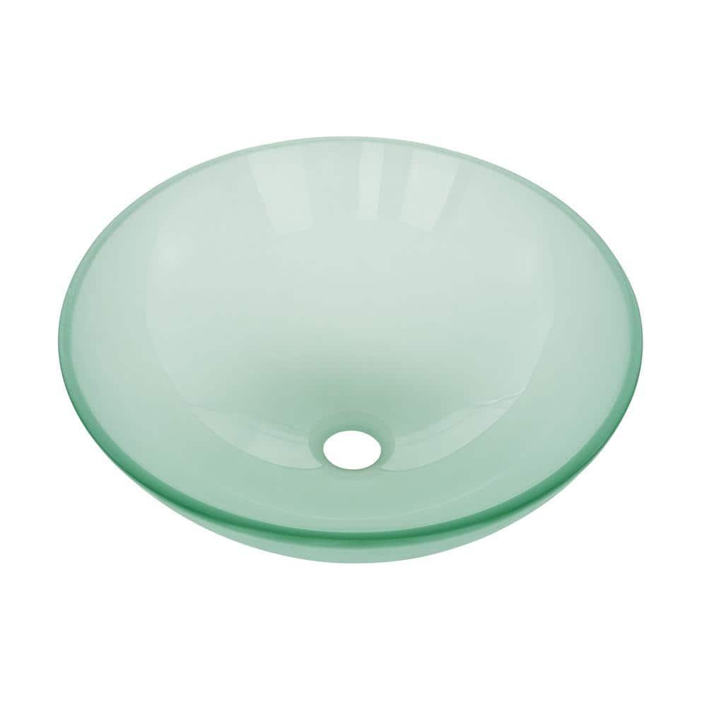 Cascade 16.5 Glass Vessel Sink with Faucet