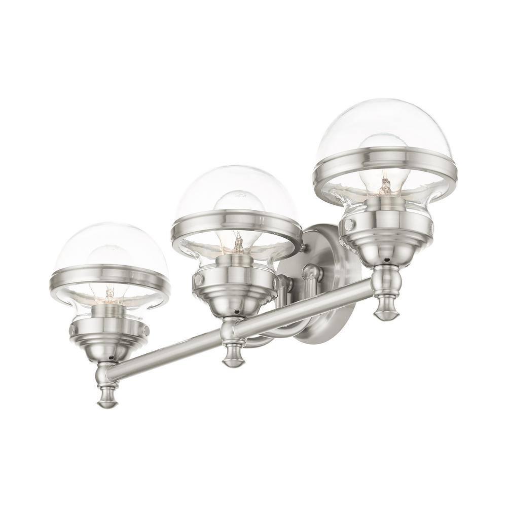 Livex Lighting Oldwick 3 - Light Vanity in  Brushed Nickel