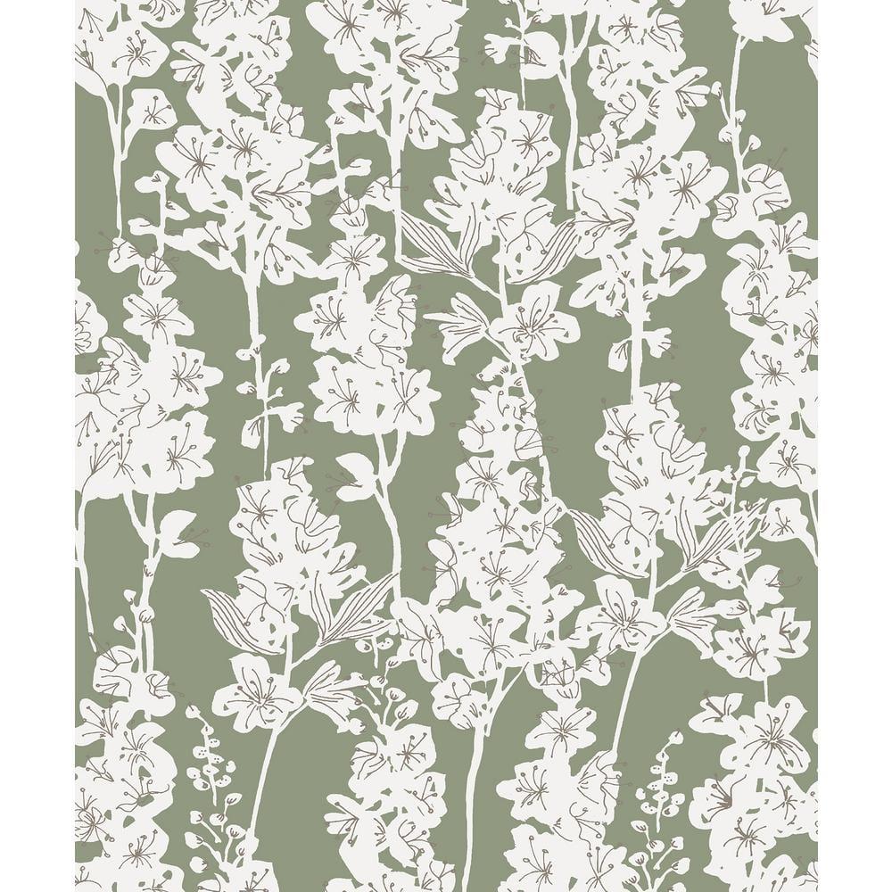 Larkspur 18' L x 20.5" W Peel and Stick Wallpaper Roll