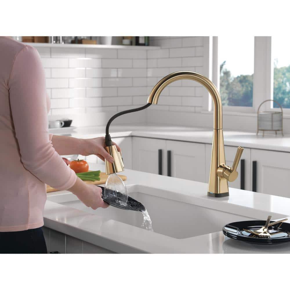 Lenta Pull Down Sprayer Touch Kitchen Sink Faucet, Touch Control Kitchen Faucet