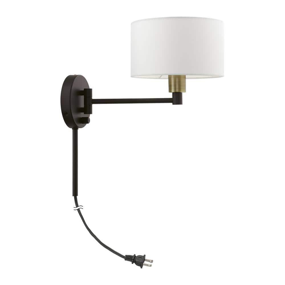 Livex Lighting 1 - Light Wall Light in  Bronze/Antique Brass