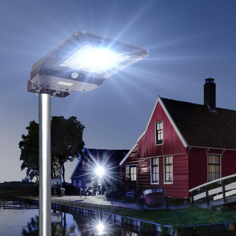 Wagan Outdoor LED Motion Sensor Flood Light with Solar Panels