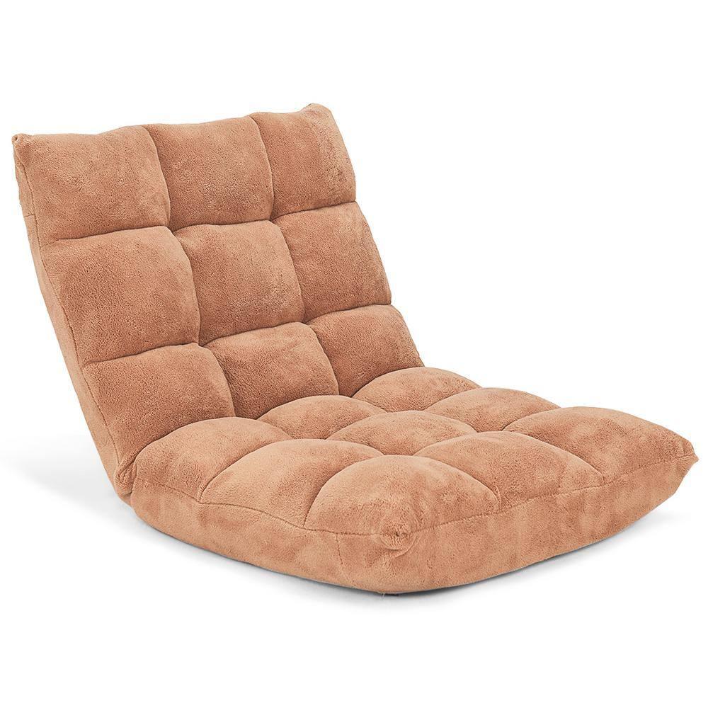 JYHOME Floor Chair  14-Position Adjustable Floor Chair with Back Support  Folding Padded Gaming Sofa Chair for Reading  Gaming  Meditation  Living Room Lazy Lounge Chair  Floor Video Gami