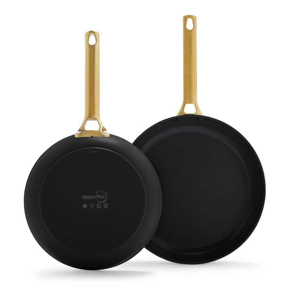 GreenPan ™ Reserve Black 2-Piece 10" and 12" Ceramic Non-Stick Frying Pan Set