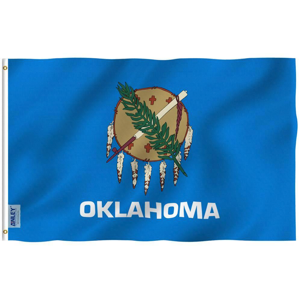 Anley 3x5 Foot Oklahoma State Flag - Oklahoma OK Flags Polyester