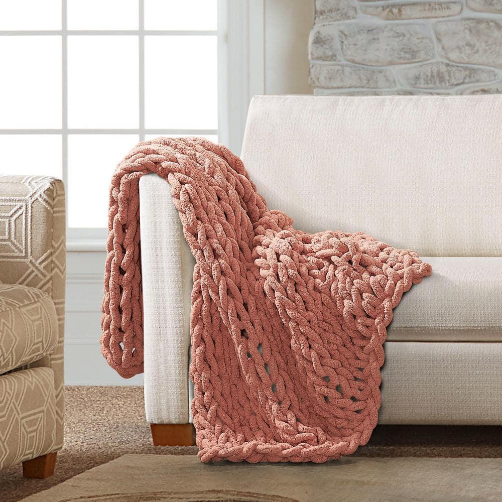 Donna Sharp Chenille Knitted Chenille Throw