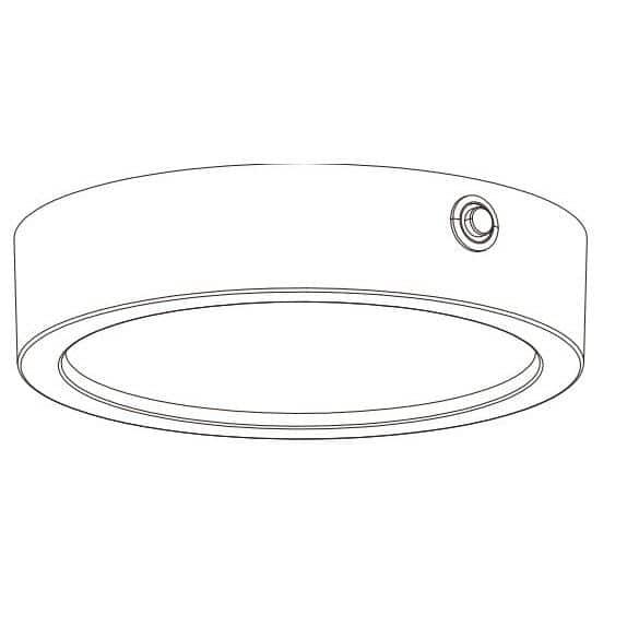 Maxim Lighting - Wafer - 17W 1 LED Round Flush Mount with Emergency Backup-2