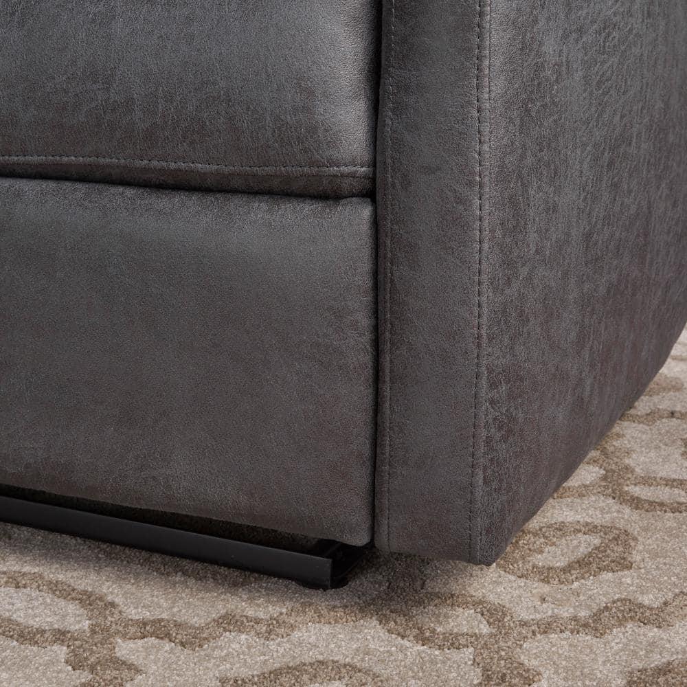 Halima 2-Seater Recliner - Slate - Christopher Knight Home: Upholstered Polyester, Hardwood Frame, 500lb Capacity