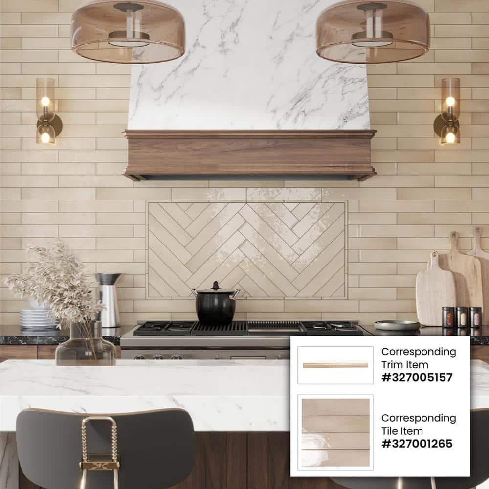 2.56'' W x 15.75'' L Ceramic Subway Singular Tile