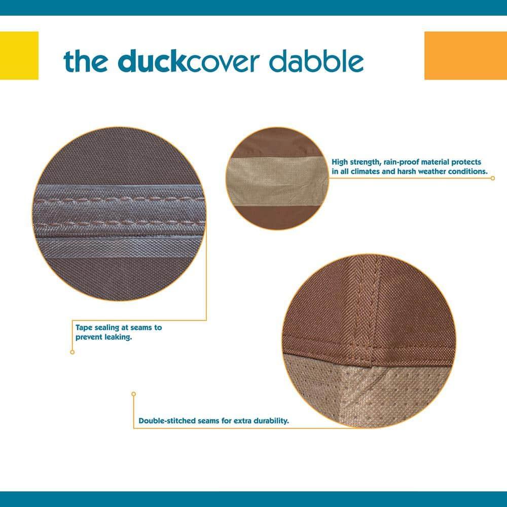 Duck Covers Ultimate Waterproof 92 Inch Square Patio Table & Chair Set Cover