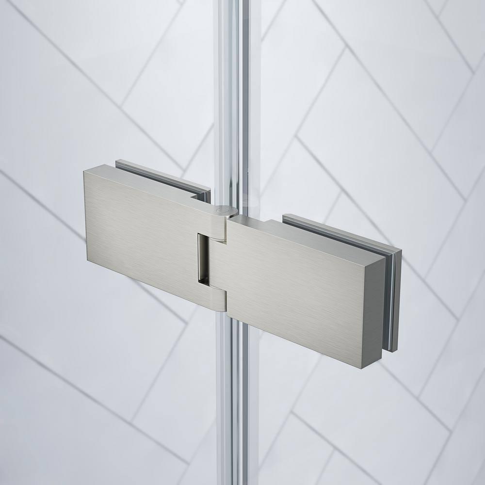 Endless Tampa 87" W x 72" H Alcove Frameless Shower Kit, Door, 2 Panel