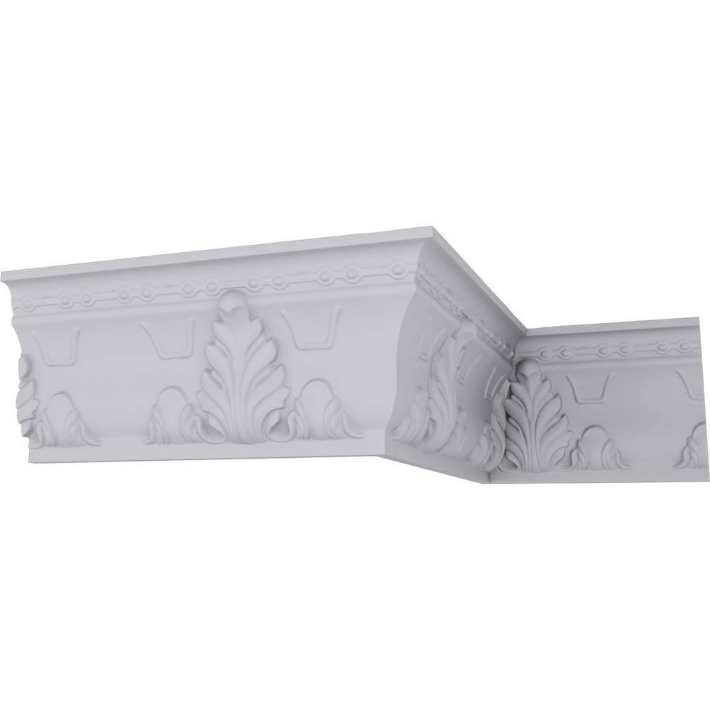 Ekena Millwork Alexandria Acanthus Leaf and Ribbons Crown Moulding