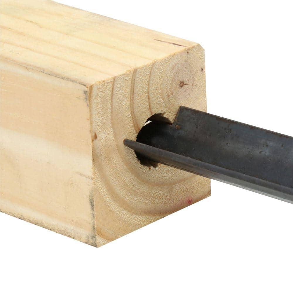 Architectural Mailboxes 4x4 Mailbox Post, No Dig Anchor Kit Insert in Pine Wood
