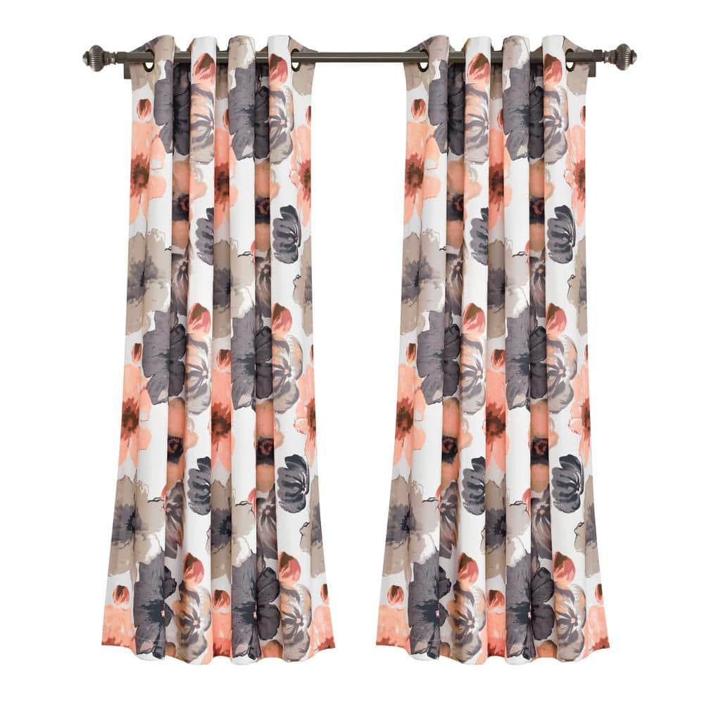 Lush Decor Sikora Polyester Room Darkening Curtain Pair (Set of 2)