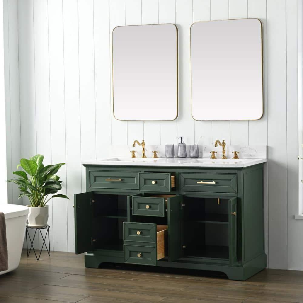 Sudio Design Thompson 54" W Double Bathroom Vanity & Reviews | Perigold
