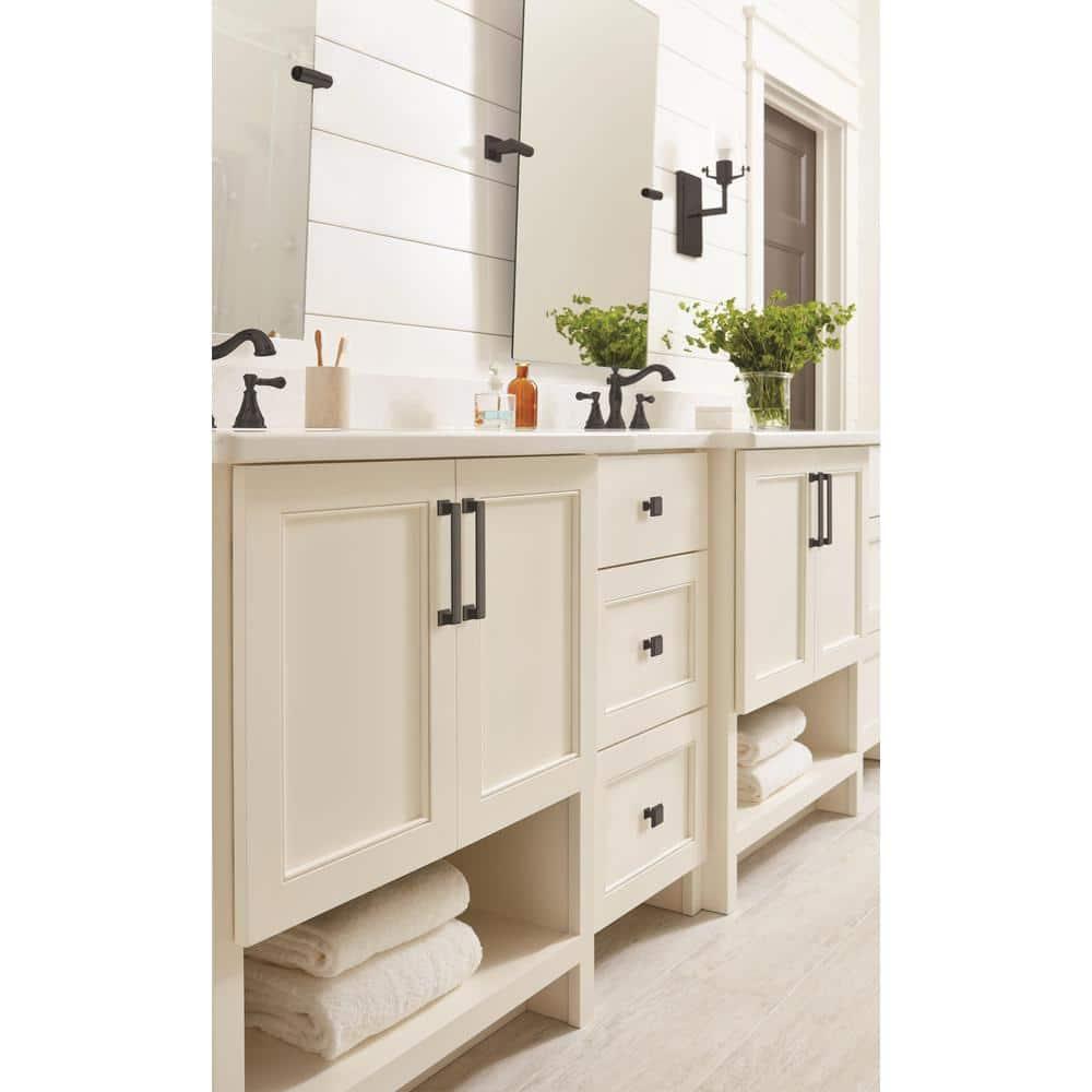 Amerock Appoint 5-1/16 inch (128mm) Center-to-Center Matte Black Cabinet Pull