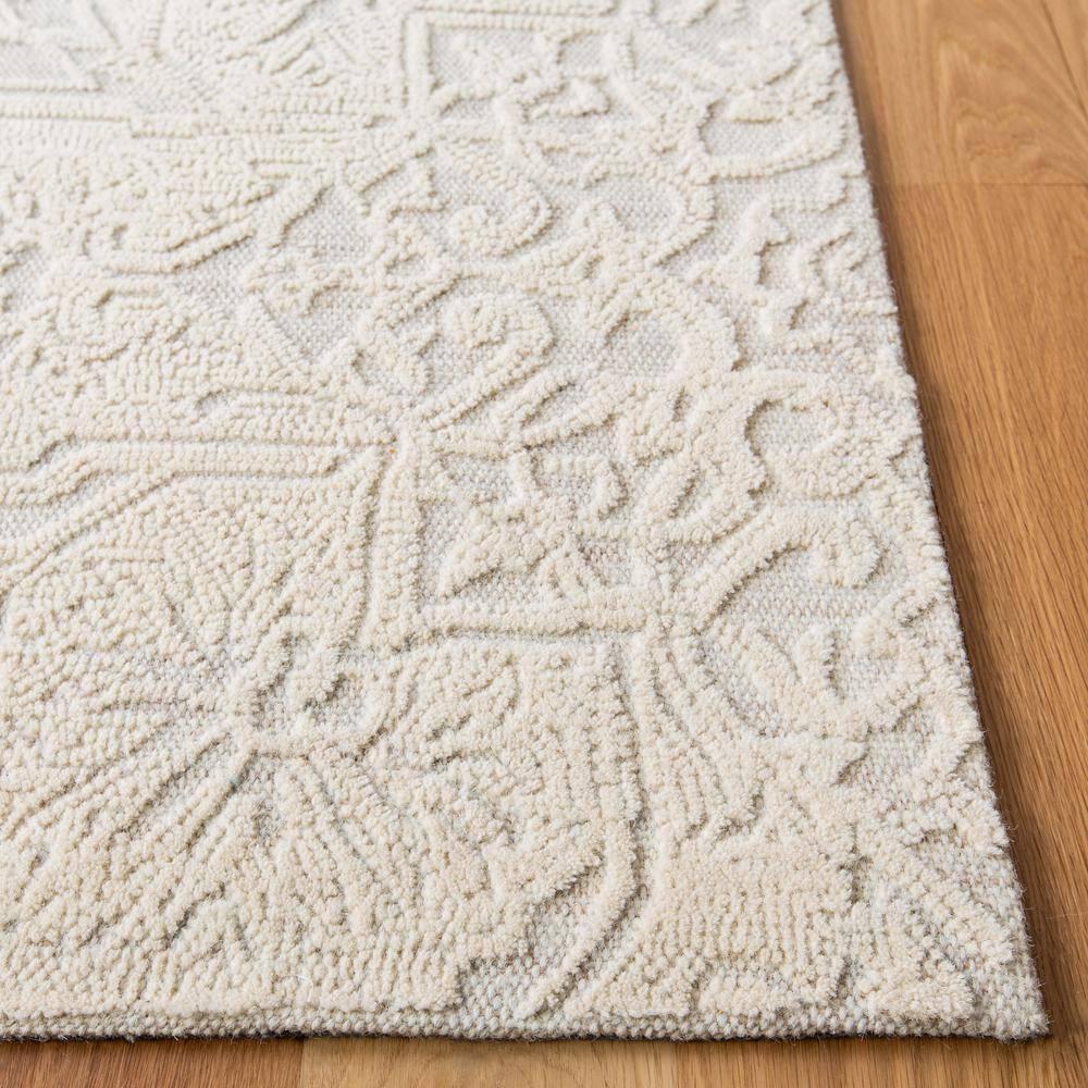 Abstract ABT958 Hand Tufted Area Rug - Ivory/Beige - 4' X 6' - Safavieh.