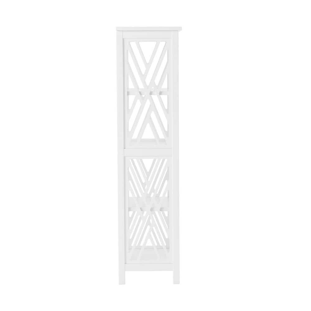 Alaterre Furniture 16"x48" Coventry Bath Storage Shelf White