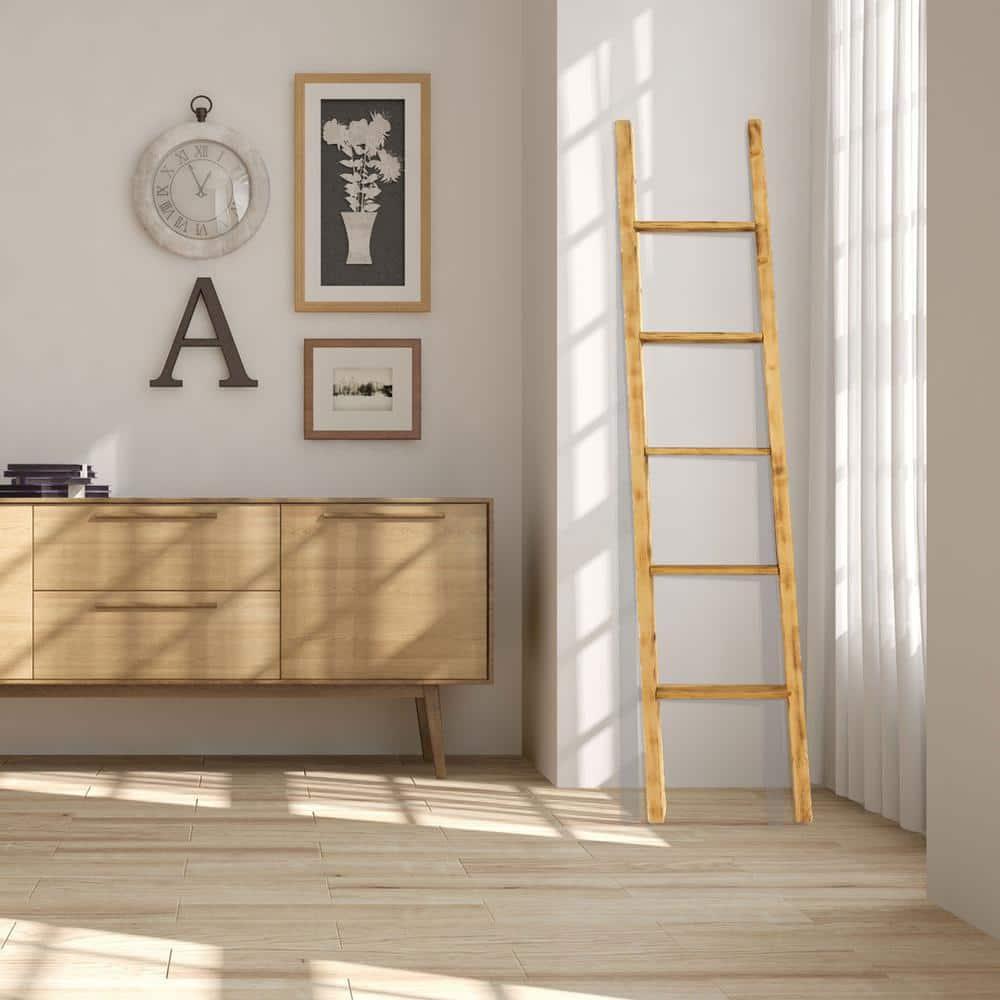 Ekena Millwork Vintage Farmhouse Rung Decorative Ladder