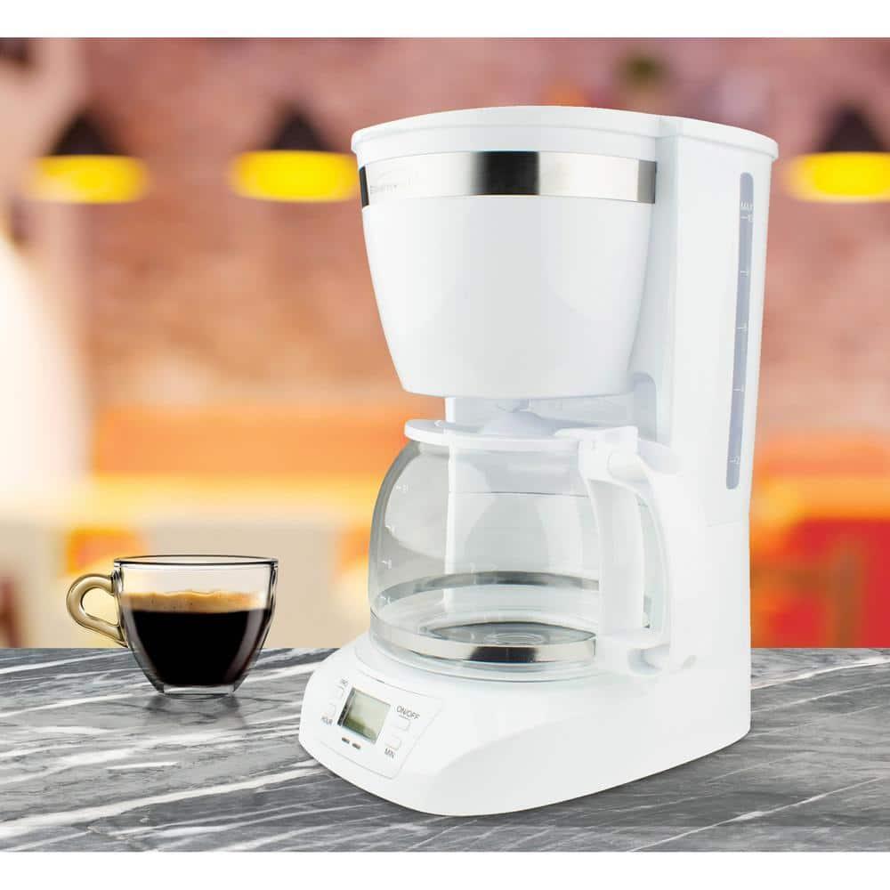 Brentwood 10-Cup Digital Coffee Maker (White)