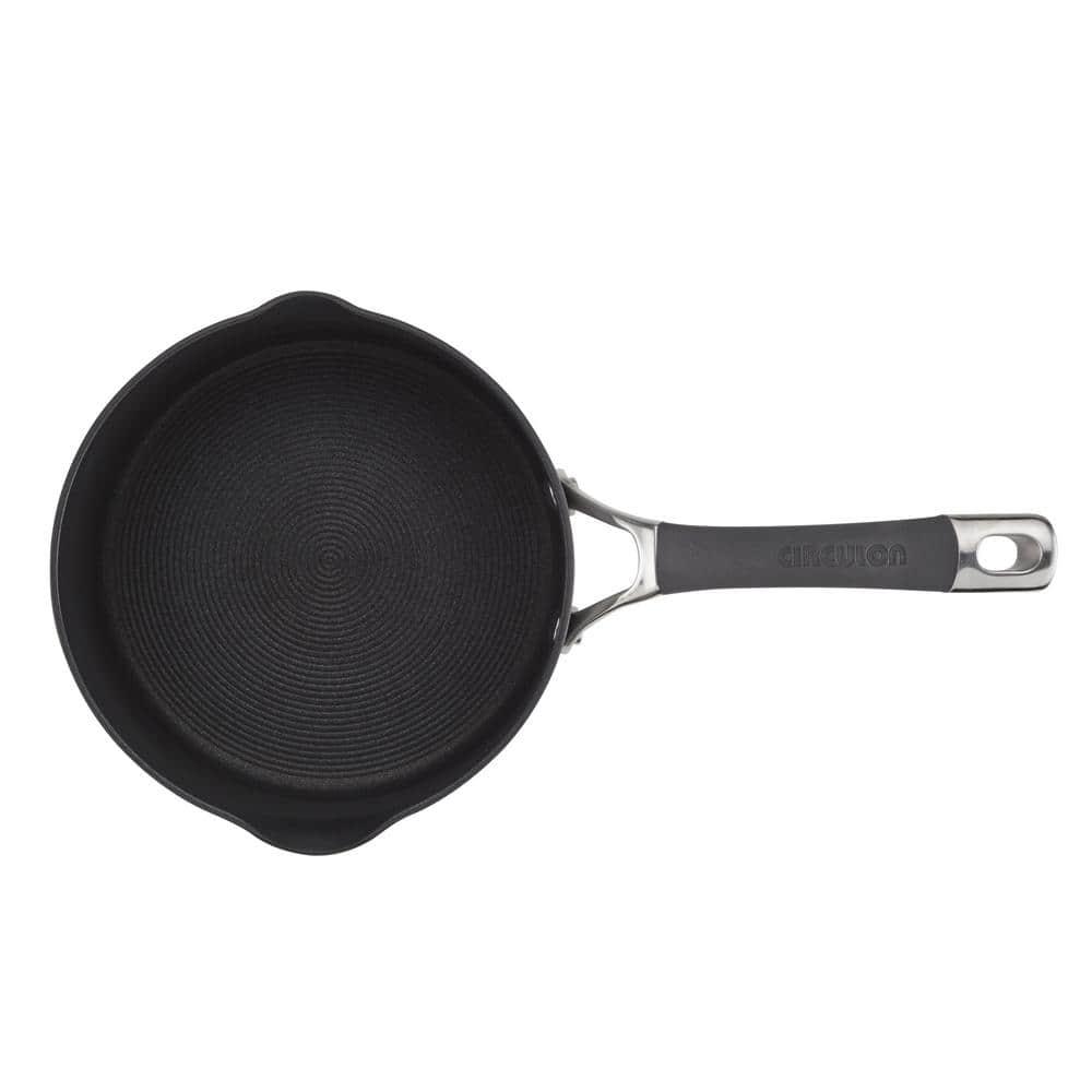 Circulon Circulon Radiance Hard-Anodized Nonstick Saucepan with Straining Lid, 3-Quart
