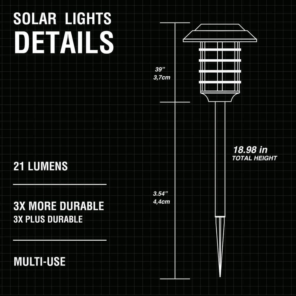 Bell+Howell Color Changing Solar Powered Pathway Lights With Remote Control, Wireless Auto On/off (Set of 8)