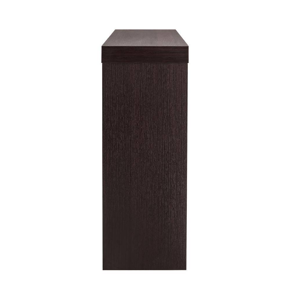 24/7 Shop At Home 48" Sunguard Modern Rectangular Console Table: Geometric Red Cocoa Design
