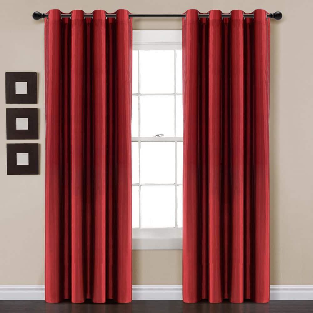 Lush Decor Solid Color Grommet Single Curtain Panel