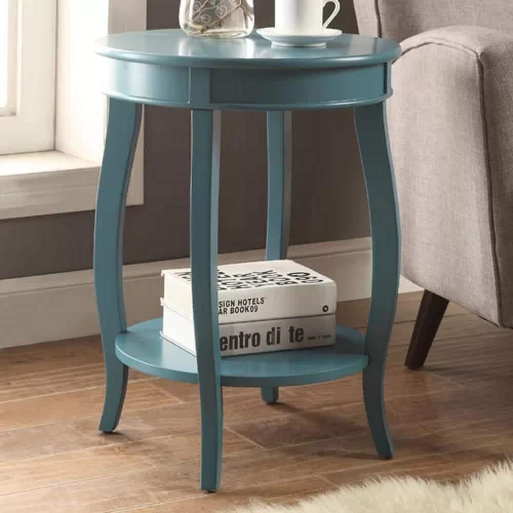 Pop of Color Teal Side or End Table