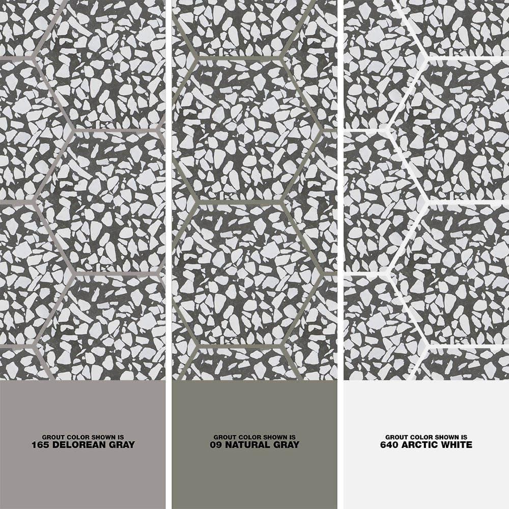 Jurassic Hex 9" Terrazzo Look Porcelain Floor & Wall Tile (8.07 Sq. Ft. / Case)