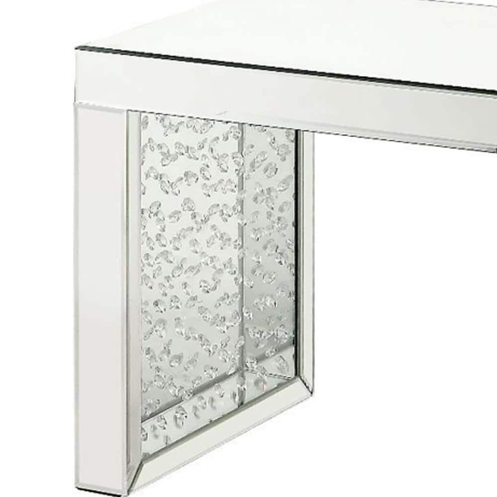 ACME Nysa Rectangular Accent Table in Mirrored